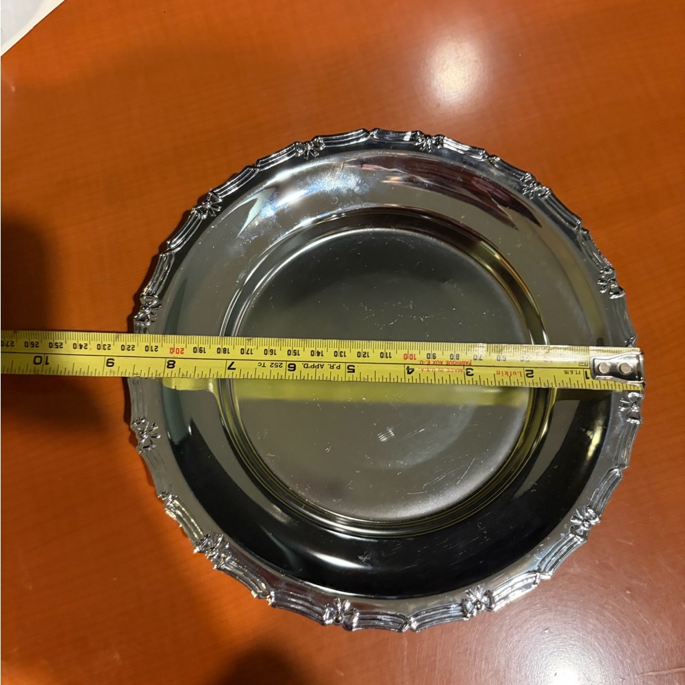 Silver Plated  Decorative Food Storage Plate - Picture 4 of 6